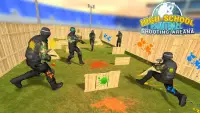 High School Paintball Shooting Arena : FPS Game Screen Shot 0