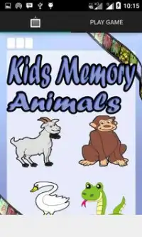 Kids Memory Animals Screen Shot 0