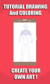 TutorialDrawing: Ultraman Free Drawing & Coloring Screen Shot 2