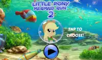Little Pony Mermaid Run 2 Screen Shot 1