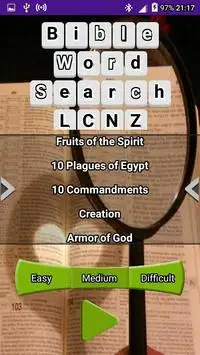 Bible Word Search LCNZ Word Game Screen Shot 0