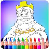 How To Color Clash Royale ( free coloring geme)