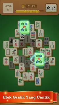 Mahjong Solitaire, permainan teka-teki! Screen Shot 1