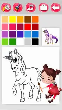 Horse Coloring Screen Shot 4