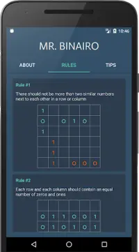 Mr. Binairo - Binary Sudoku Puzzle Screen Shot 7