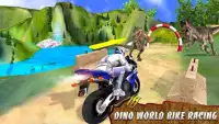 Dino Bike Attack Race: Offroad Bike Adventure 2018 Screen Shot 1