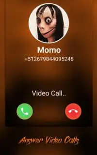 Momo Challenge : Horror Video Call Simulation Momo Screen Shot 1