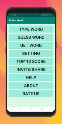 Catch Word - Typing Game Screen Shot 0