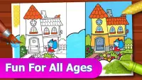 Idle Home Painting Game: House Coloring Pages Screen Shot 4