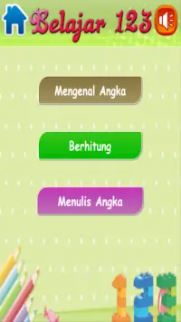 Game Edukasi Anak - Mudah Belajar Angka Berhitung Screen Shot 2