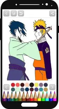 Naruto coloring book Screen Shot 1