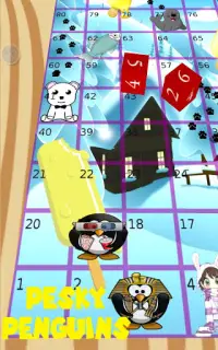 Pesky Penguins, Snakes Ladders Screen Shot 4