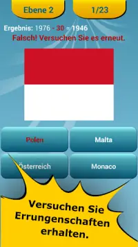 Flaggen der Welt Quiz Screen Shot 3