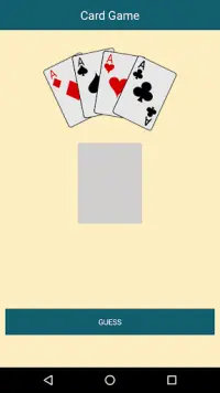 Guess Card Game Screen Shot 4