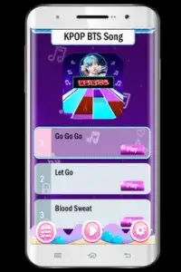 Lagu KPOP BTS untuk Piano Tiles Game Screen Shot 1