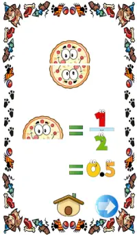 Fractions to decimals games Screen Shot 1