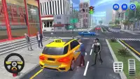 Moderno Ciudad Taxi Manejar Simulador 3D 2019 Screen Shot 2