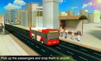 Airport Bus Driving Service 3D Screen Shot 0