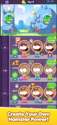 Idle Hamster Power: Clean Energy Tycoon Game Screen Shot 2