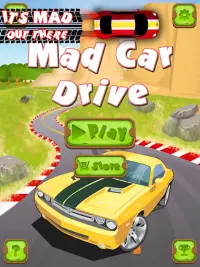 Mad Car Drive 2D: Crazy Driver Screen Shot 7