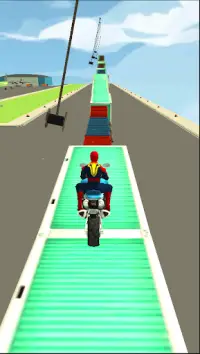 Super Hero Moto Rider: Spider Bike Race Traffic Screen Shot 5