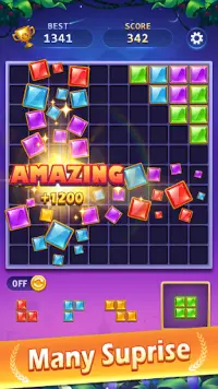 BlockPuz Jewel-Free Classic Block Puzzle Game Screen Shot 2