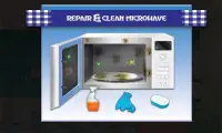 ремонт домашней кухни чистка игр Screen Shot 5