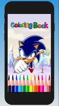 Coloring Book Game Sonic Screen Shot 0