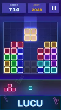 Glow Puzzle Blok - permainan p Screen Shot 1