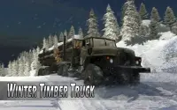 Winter Timber Truck Simulator Screen Shot 0