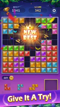 BlockPuz Jewel-Free Classic Block Puzzle Game Screen Shot 3