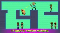 Mr Stickman – Bullet Puzzle Screen Shot 1