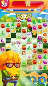 Fruit Spellen Match 3 Puzzel Screen Shot 1