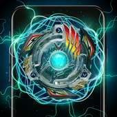 Permainan Neon Beyblade mainan spinner gelisah