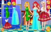 Dress up games for girl - Princess Christmas Party Screen Shot 2