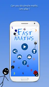 Fast Maths : Math addition and subtraction puzzles Screen Shot 0