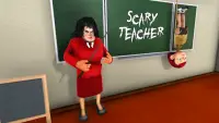 무서운 교사 소름 끼치는 게임 : 3D Evil Teacher House Screen Shot 0