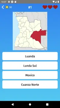 Angola: Jogo de Províncias e Territórios Screen Shot 1