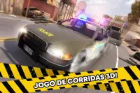 Carro Policial Ladrão Fuga 🚨 Corrida Perseguição Screen Shot 3