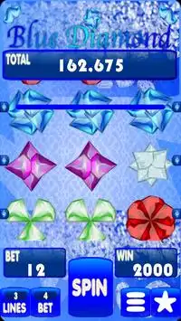 Blue Diamond Slot Machine Screen Shot 0