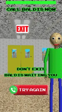 📱Baldi's Basics Calling School : Simulation Screen Shot 0