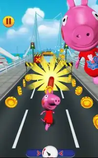 Peppa Pig Game: Run, Dash & Surf Free Subway Game Screen Shot 5