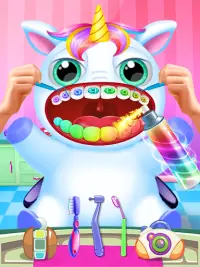 Little Unicorn Pet Doctor Dentist Screen Shot 0