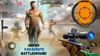 Sniper Parachute Battleground komando api gratis Screen Shot 0