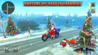 Racing Moto Bike Rider 3D: Santa Gift Delivery Sim Screen Shot 8