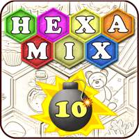 Hexa Mix - puzzle con bombas.