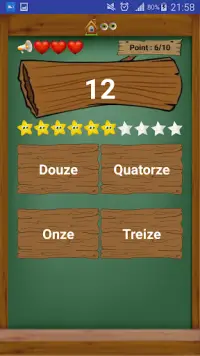 Les chiffres en français - jeux de maths Screen Shot 1