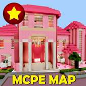 Pink House for Girls. Minecraft Map