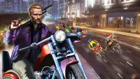 Biker Gang- New Bike Race Shooting Action Game 3D Screen Shot 1