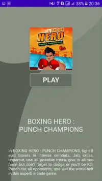 Boxing Hero Mobile Game Screen Shot 1